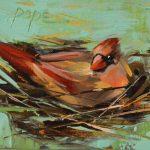 cardinal mama nest_Cat Pope