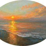 Beach Sunset By Cat Pope