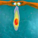 NIGHTTIME ACRYLICS - EGG by MYKAELA ARMSTRONG