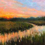 Marsh Sunset 2 by Cat Pope