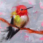 Pink Hummingbird by Cat Pope